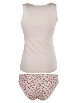 Magic Dream Coordinato donna intimo con top e slip - cipria