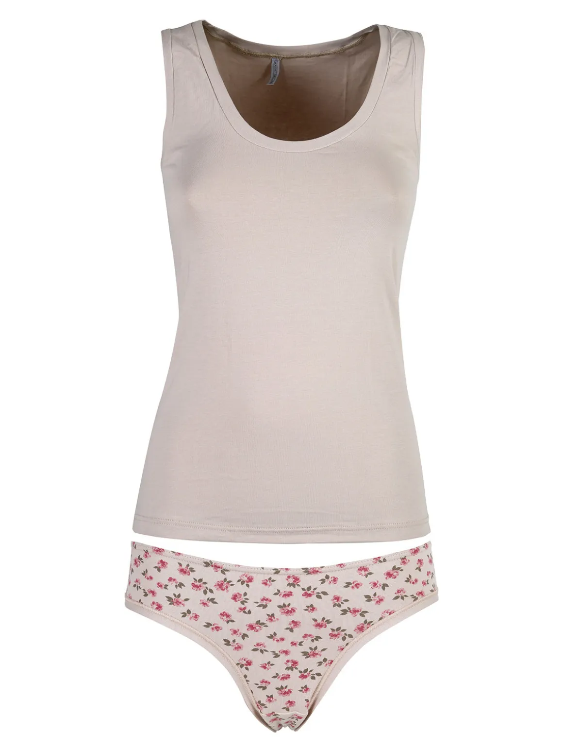 Magic Dream Coordinato donna intimo con top e slip - cipria