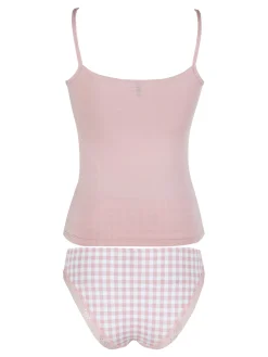 Magic Dream Coordinato intimo da donna con top e slip a quadretti