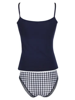 Magic Dream Coordinato intimo da donna con top e slip a quadretti