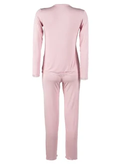 Magic Dream Pigiama lungo da donna girocollo con pizzo