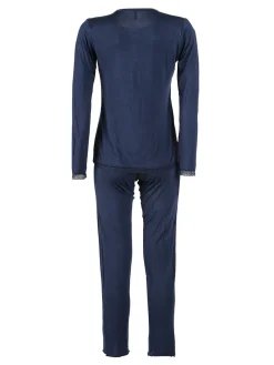 Magic Dream Pigiama lungo da donna girocollo con pizzo