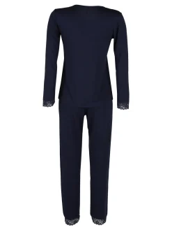 Magic Dream Pigiama lungo da donna con scollo a V in pizzo