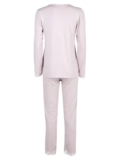 Magic Dream Pigiama lungo da donna con scollo a V in pizzo
