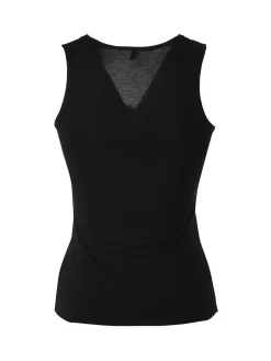 Magic Dream Top donna con scollo a V in pizzo - nero