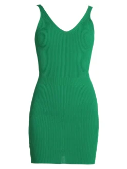 Maglificio Vestito corto donna in maglia a costine