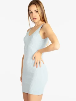 Maglificio Vestito corto donna in maglia a costine