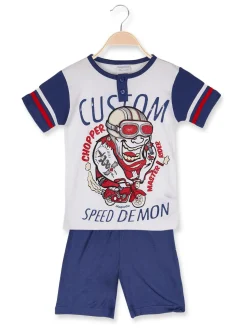 Magnolia Pigiama corto in cotone jersey