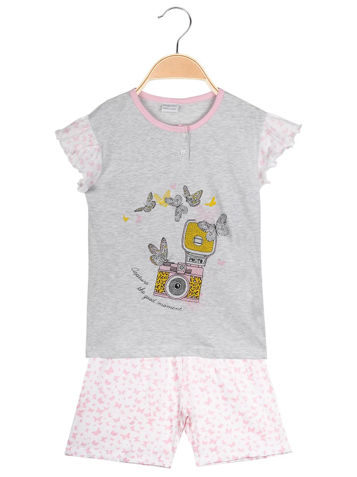 Magnolia Pigiama in cotone jersey con disegni