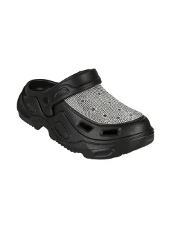 Maira Ciabatte donna in gomma con strass - nero