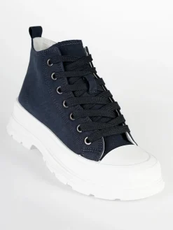 Maira Sneakers alte in tela con platform