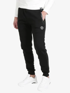 M.Angel Pantaloni sportivi da uomo in felpa con polsini