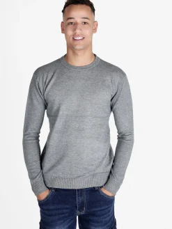 M.Angel Pullover girocollo da uomo misto lana