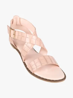 Mannika Sandali bassi donna con intreccio