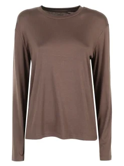 Manosque T-shirt donna a maniche lunghe - moro