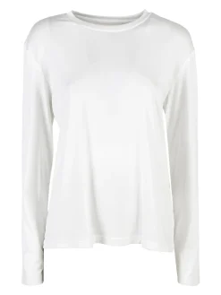 Manosque T-shirt donna a maniche lunghe - bianco