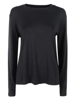 Manosque T-shirt donna a maniche lunghe - nero