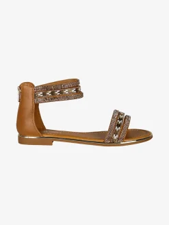 Marina Torres Sandali donna gioiello con tallone chiuso e zip
