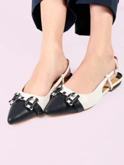 Marina Torres Slingback donna a punta con cinturino alla caviglia