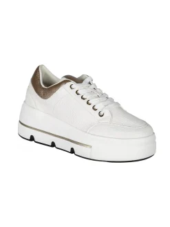 Martin Pescatore Sneakers donna stringate con platform - bianco