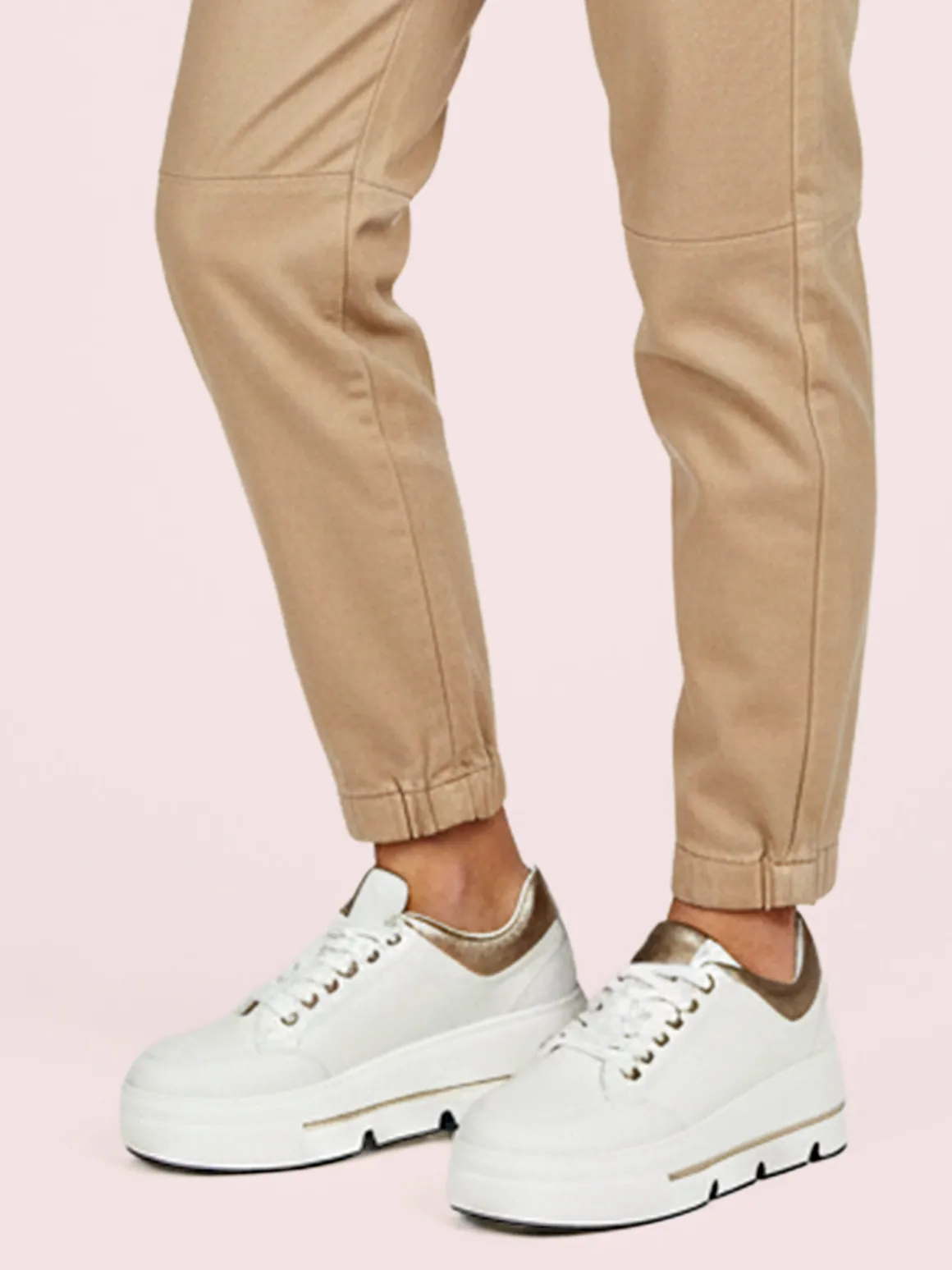 Martin Pescatore Sneakers donna stringate con platform - bianco