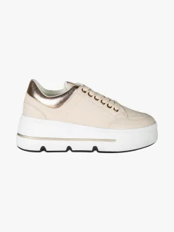 Martin Pescatore Sneakers donna stringate con platform - beige