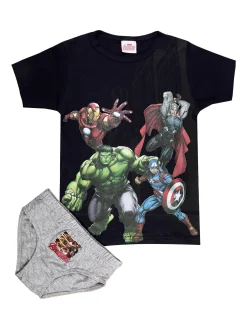 Marvel Avengers Completo intimo bambino 2 pezzi T-shirt + slip