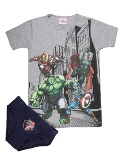 Marvel Avengers Completo intimo bambino 2 pezzi T-shirt + slip