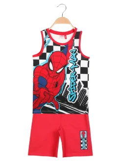 Marvel Spider-Man Completo corto da bambino in cotone con stampa