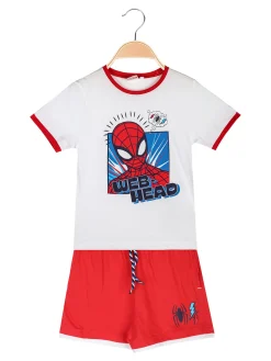 Marvel Spider-Man Completo corto da bambino con t-shirt e bermuda