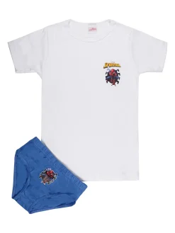 Marvel Spider-Man Completo intimo da bambino 2 pezzi t-shirt + slip