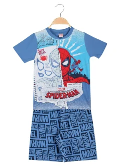 Marvel Spider-Man Pigiama corto da bambino in cotone con stampe - avion
