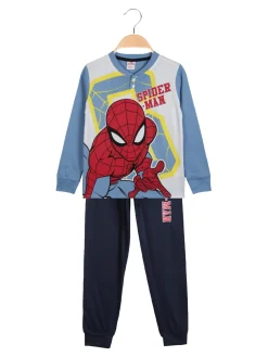 Marvel Spider-Man Pigiama lungo da bambino in cotone