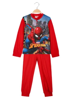 Marvel Spider-Man Pigiama lungo da bambino in cotone