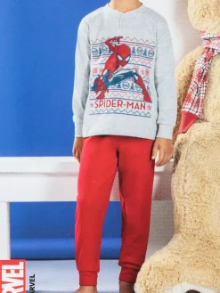 Marvel Spider-Man Pigiama natalizio in caldo cotone da bambino
