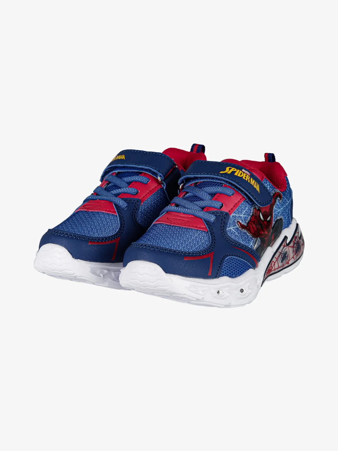 Marvel Spider-Man Sneakers da bambino con luci e cinturino a strappo