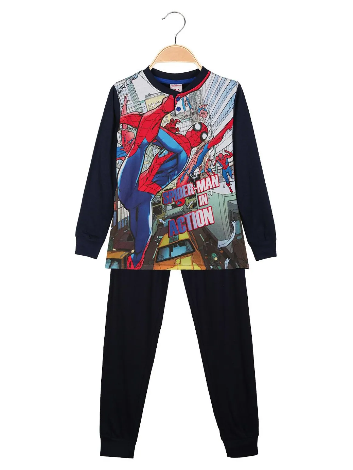 Marvel Spider-Man Spider Man pigiama lungo in cotone da bambino