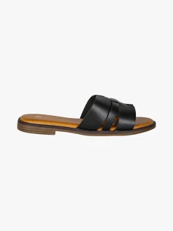 Mary & Co Ciabatte donna estive con fascia a intaglio - nero