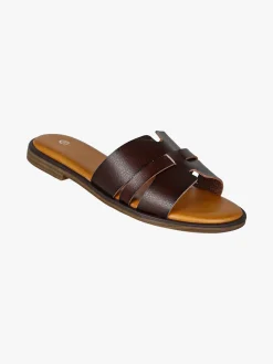 Mary & Co Ciabatte donna estive con fascia a intaglio - moro