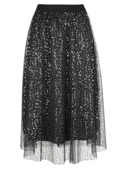 Max Chic Gonna con tulle e paillettes