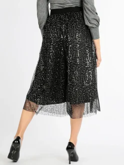 Max Chic Gonna con tulle e paillettes