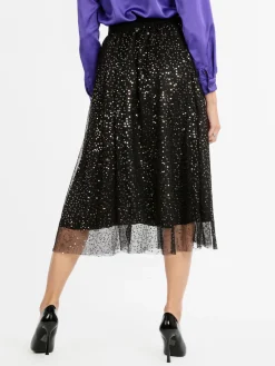 Max Chic Gonna con tulle e paillettes