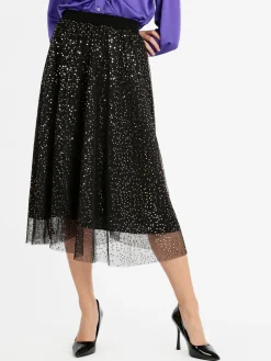 Max Chic Gonna con tulle e paillettes