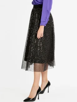Max Chic Gonna con tulle e paillettes