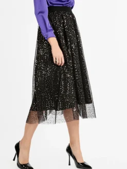 Max Chic Gonna con tulle e paillettes