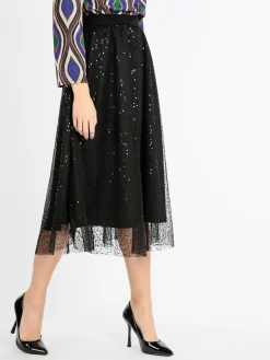 Max Chic Gonna con tulle e paillettes