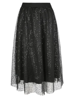 Max Chic Gonna con tulle e paillettes