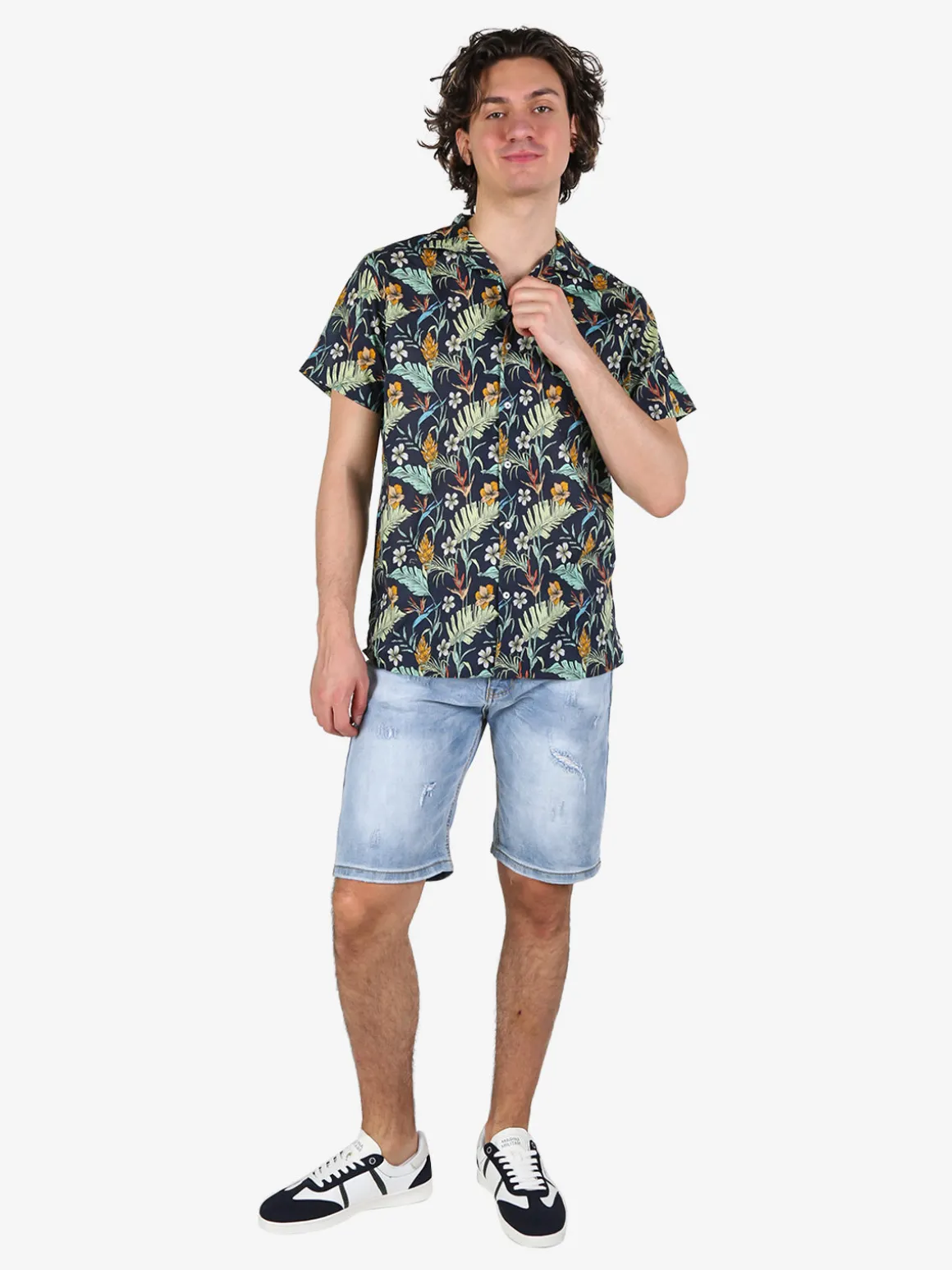 Max & Liu Bermuda da uomo con strappi