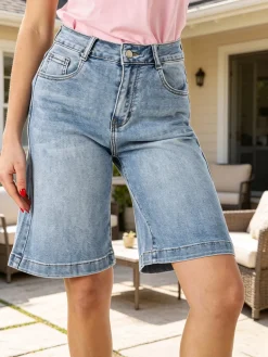 Max & Liu Bermuda donna in jeans - jeans
