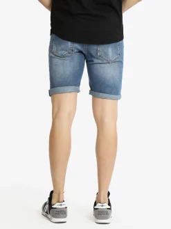 Max & Liu Bermuda in jeans da uomo con strappi